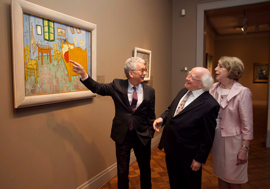 President Higgins and his wife Sabina visit the Chicago Art Institute and Millennium Park.