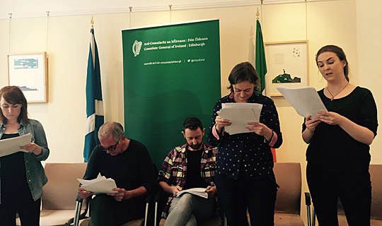 Acclaimed Irish and Scottish actors read Citizens Rehearse 
