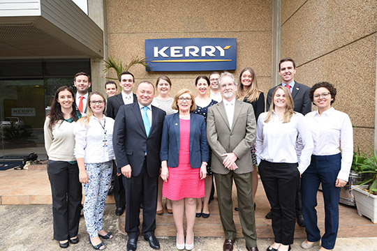 Minister Jan O’Sullivan met with Malcolm Sheil, General Manager of Kerry Ingredients and Flavours in the LATAM Region during a recent visit to Brazil. Credit: Túlio Vidal