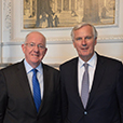 Minister Flanagan and Michel Barnier
