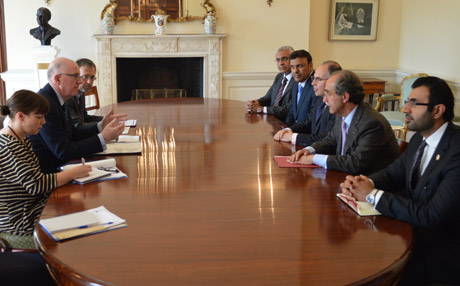 Minister Flanagan meets Palestinian Ambassador