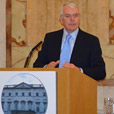 John Major delivers lecture at Iveagh House