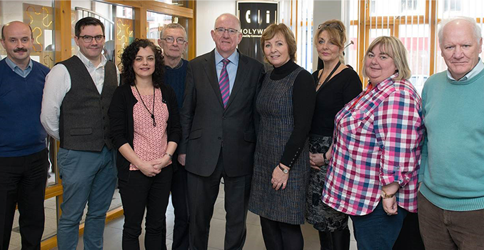 Minister for Foreign Affairs and Trade, Charlie Flanagan T.D., visited Holywell Centre Derry