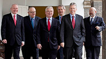 Tánaiste Eamon Gilmore, First Minister Peter Robinson, deputy First Minister Martin McGuinness, OSCE SG Zannier, former Finnish President Martti Ahtisaari, SOSNI Owen Patterson
