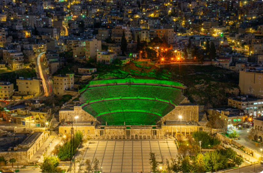 St Patricks Day Roman Amphitheatre, Amman 17 March 2022
