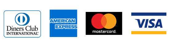 The following cards are accepted - Diners Club International, American Express, Maestro, Visa