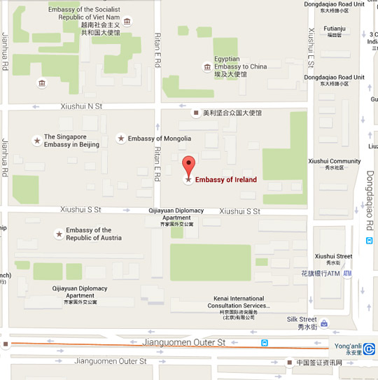 Google map of the Embassy location