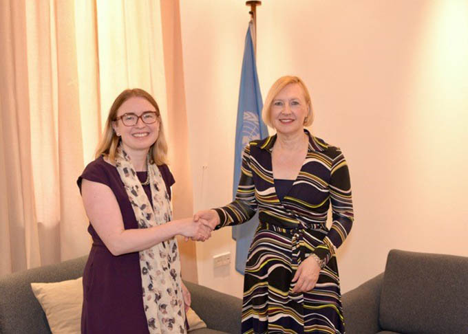 Ambassador Ní Fhallúin calls on Head of UNFICYP, Elisabeth Spehar 