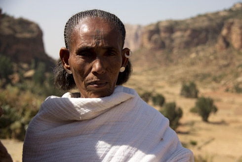 Ms Shefena Kasay, a farmer in Hawzien, Tigray region. Shefena’s farm has been changed immensely by Irish Aid supported projects. Photo: Irish Aid.
