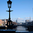 Dublin city from Grattan Bridge