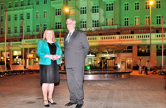 Bratislava goes green for St. Patrick's Day 2016