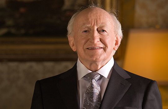 Photograph of President Michael D. Higgins