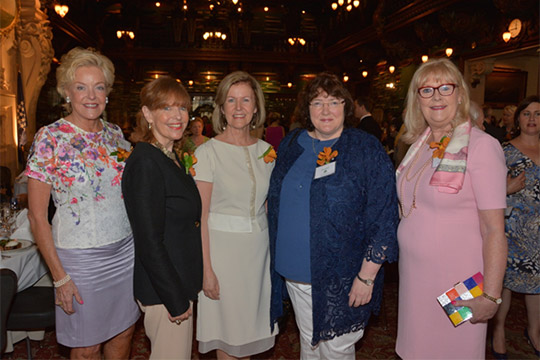 Pictured are five of the honorees at the luncheon: Sharon Sager, Susan Davis, Ambassador Anne Anderson, Ann Kelleher and Marie O'Connor. Photo by Nuala Purcell