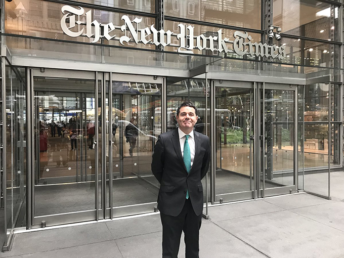 Minister Donohoe at the New York Times