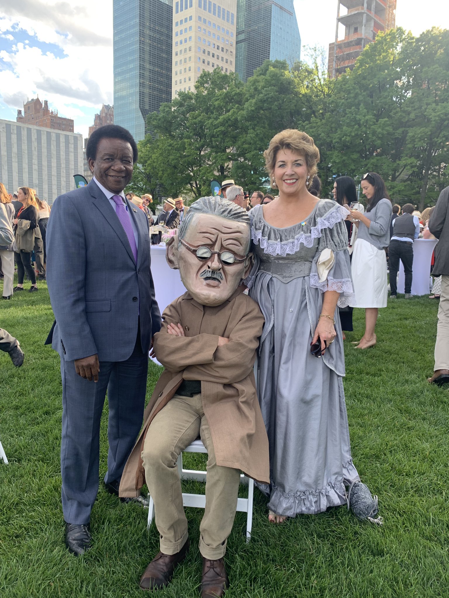 Ambassador Geraldine Byrne Nason takes part in the first Bloomsday festival to be held at the United Nations in New York