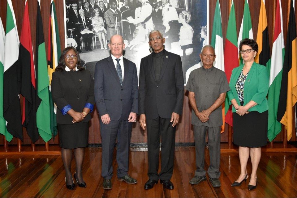 Ambassador Hoy Presents Credentials to Guyana
