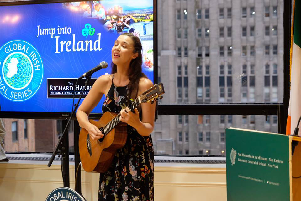 Musician Lisa Hannigan plays at Consulate event
