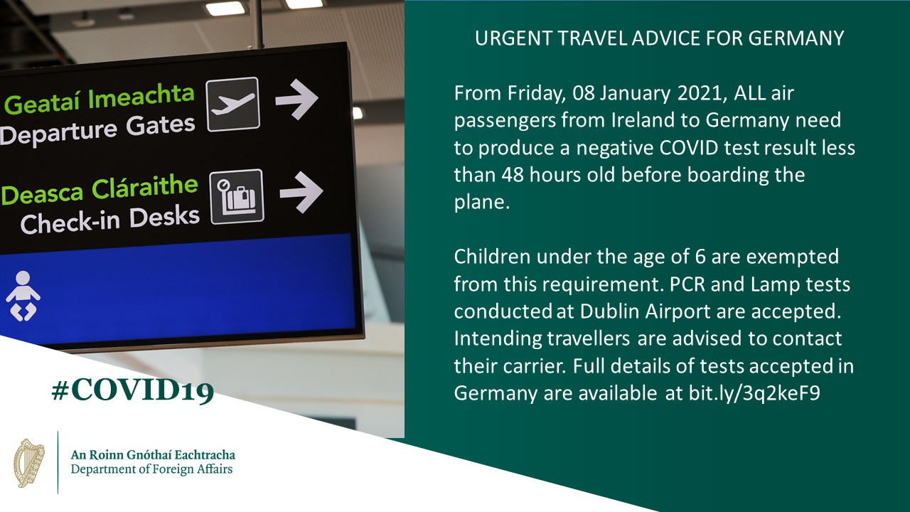 Travel advisory update - January 2021