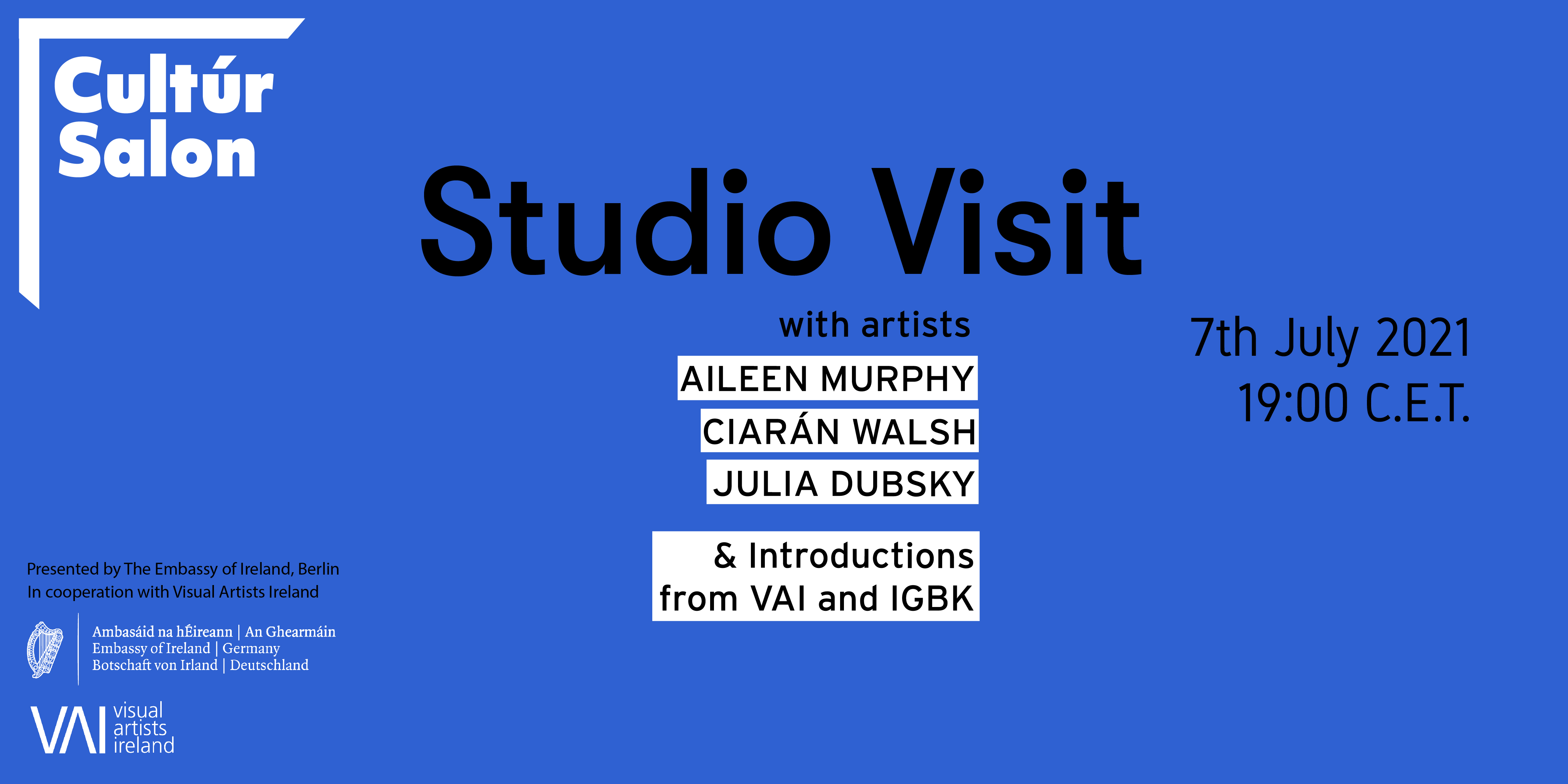 Cultúr Salon - studio visit with Berlin artists