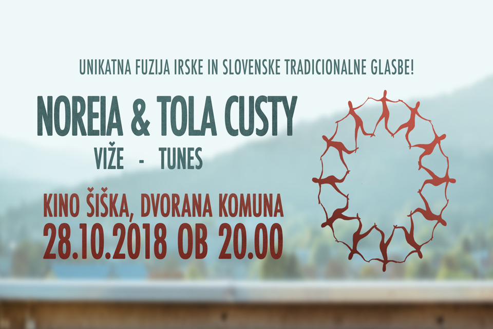 Tola Custy performing with Noreia in Ljubljana on 28 October