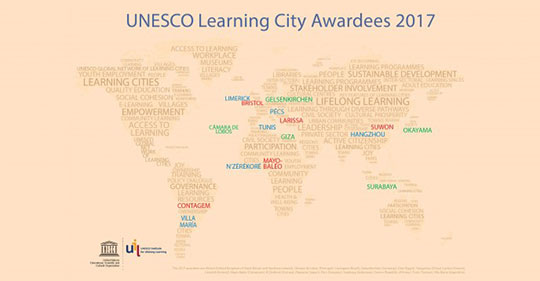 City of Limerick awarded prestigious UNESCO Learning City Award 2017