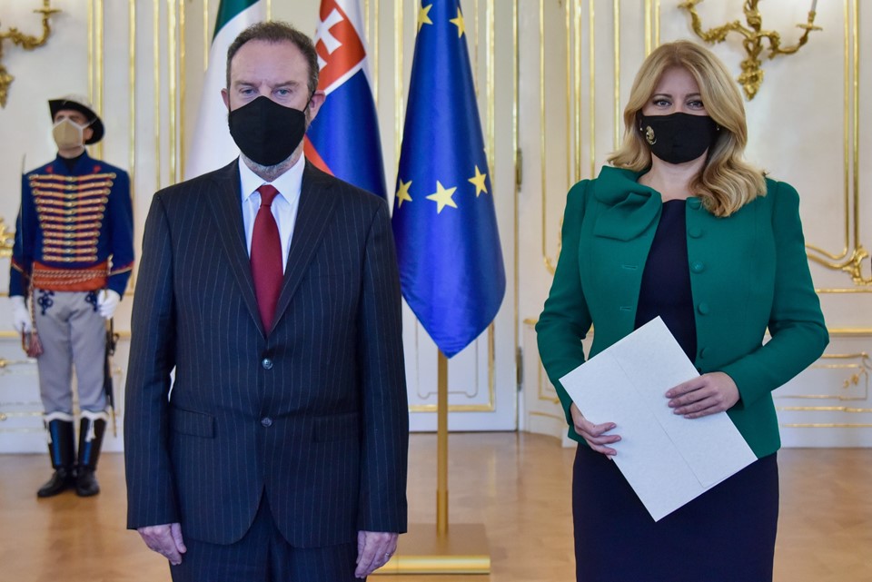 Ambassador McGauran presents credentials to President Čaputová