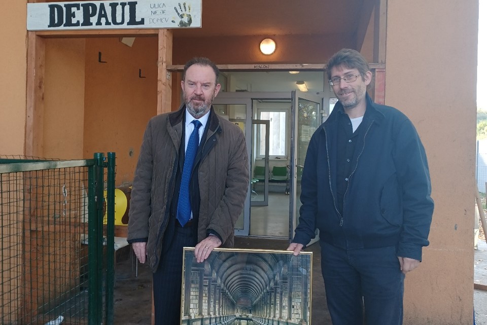 Ambassador McGauran visited the Depaul Slovensko shelter in Bratislava on 26 October