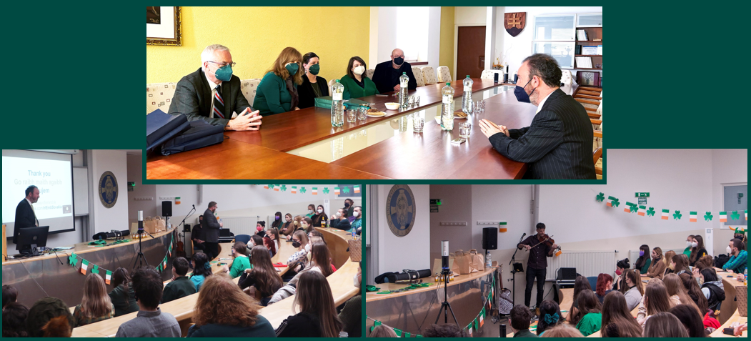 Ambassador McGauran meets students at  Trnava university in Tranava