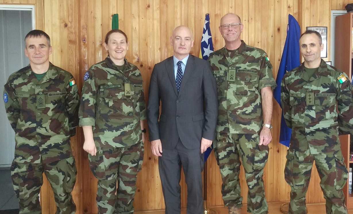 Ambassador Geiran visits BiH Troops