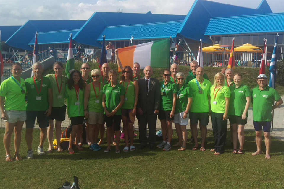 Irish athletes competing in Slovenia