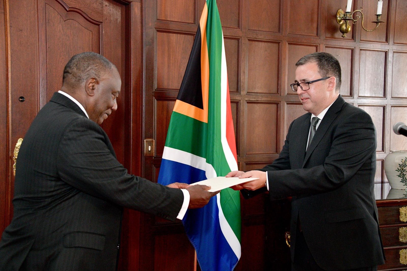 Ambassador Austin Gormley Presents Letter of Credence to President Cyril Ramaphosa