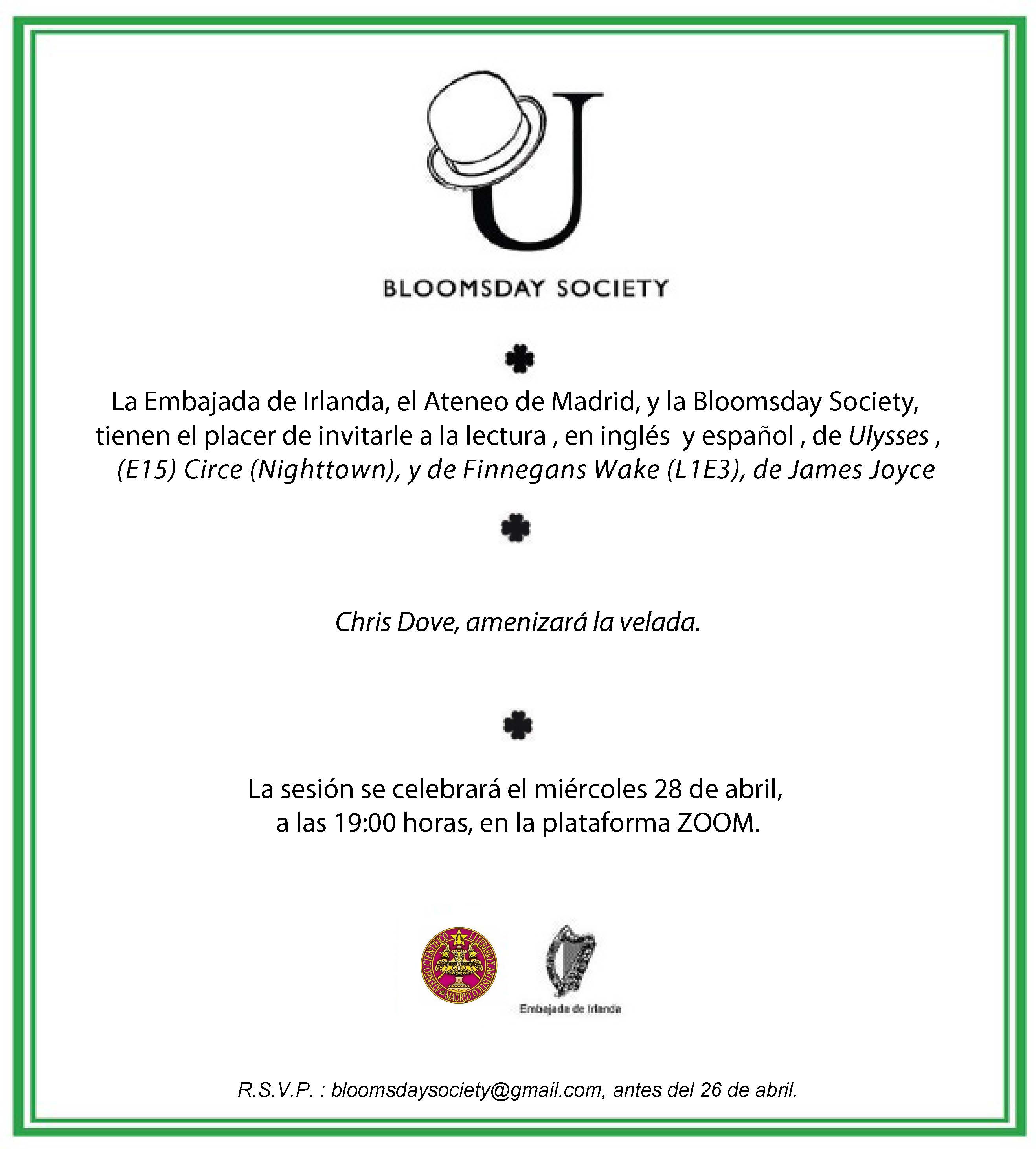 Bloomsday Society Madrid