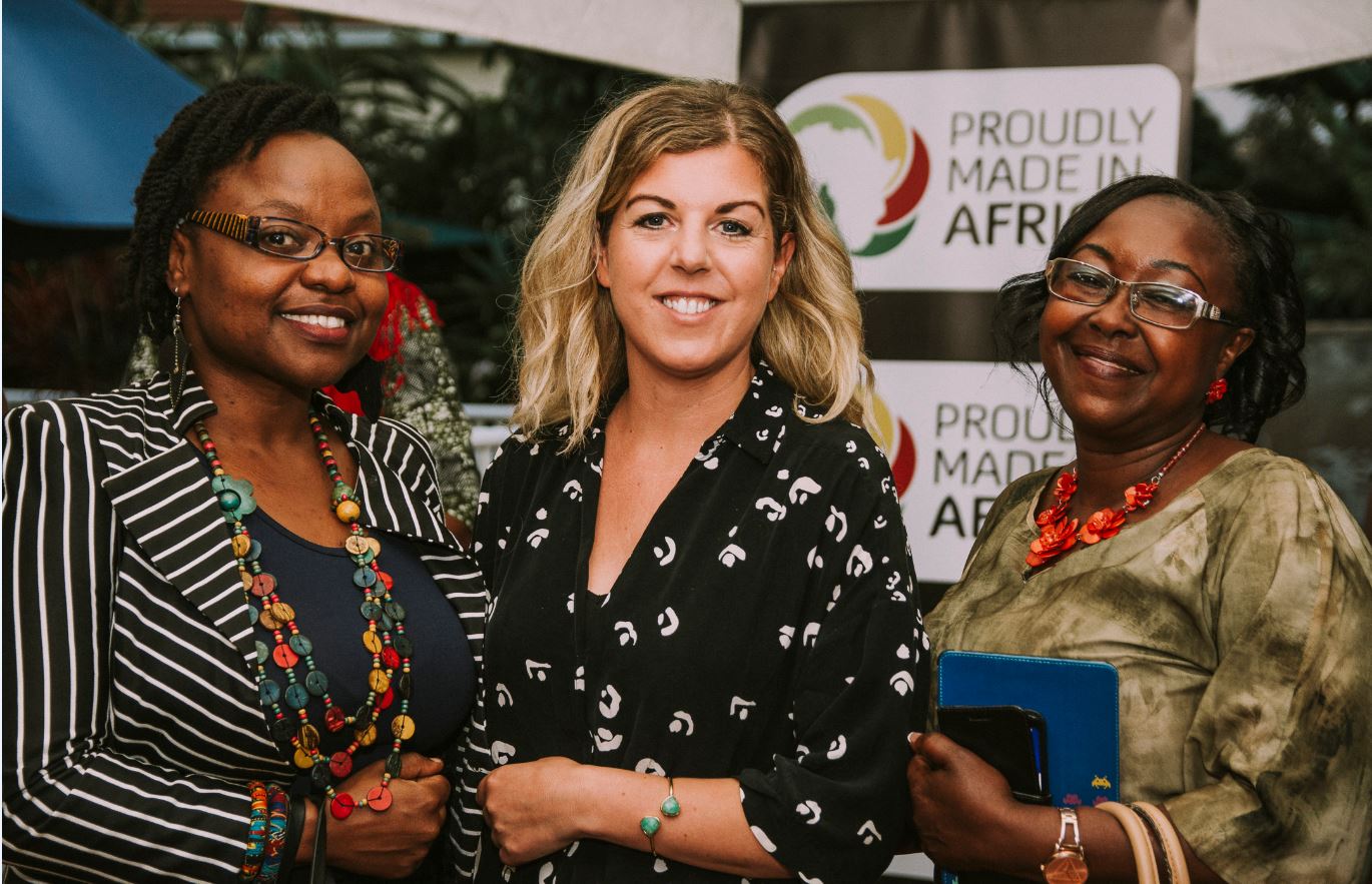 Barbra Birungi, Product of Uganda, Feena Kirrkamm, Proudly Made in Africa & Sylvia Gavigan, Hon. Consul of Uganda in Ireland 