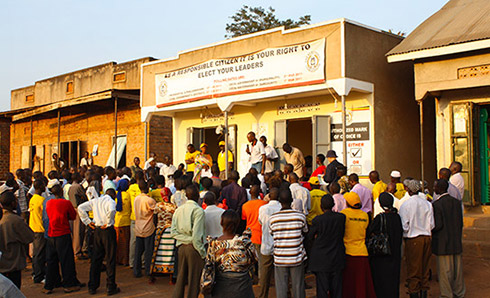 Election meeting in Uganda