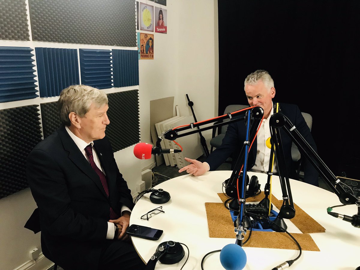 Ambassador Dan Mulhall and Mark Redmond - record a podcast 