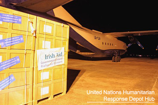 Irish Aid stocks Balkans Brindisi